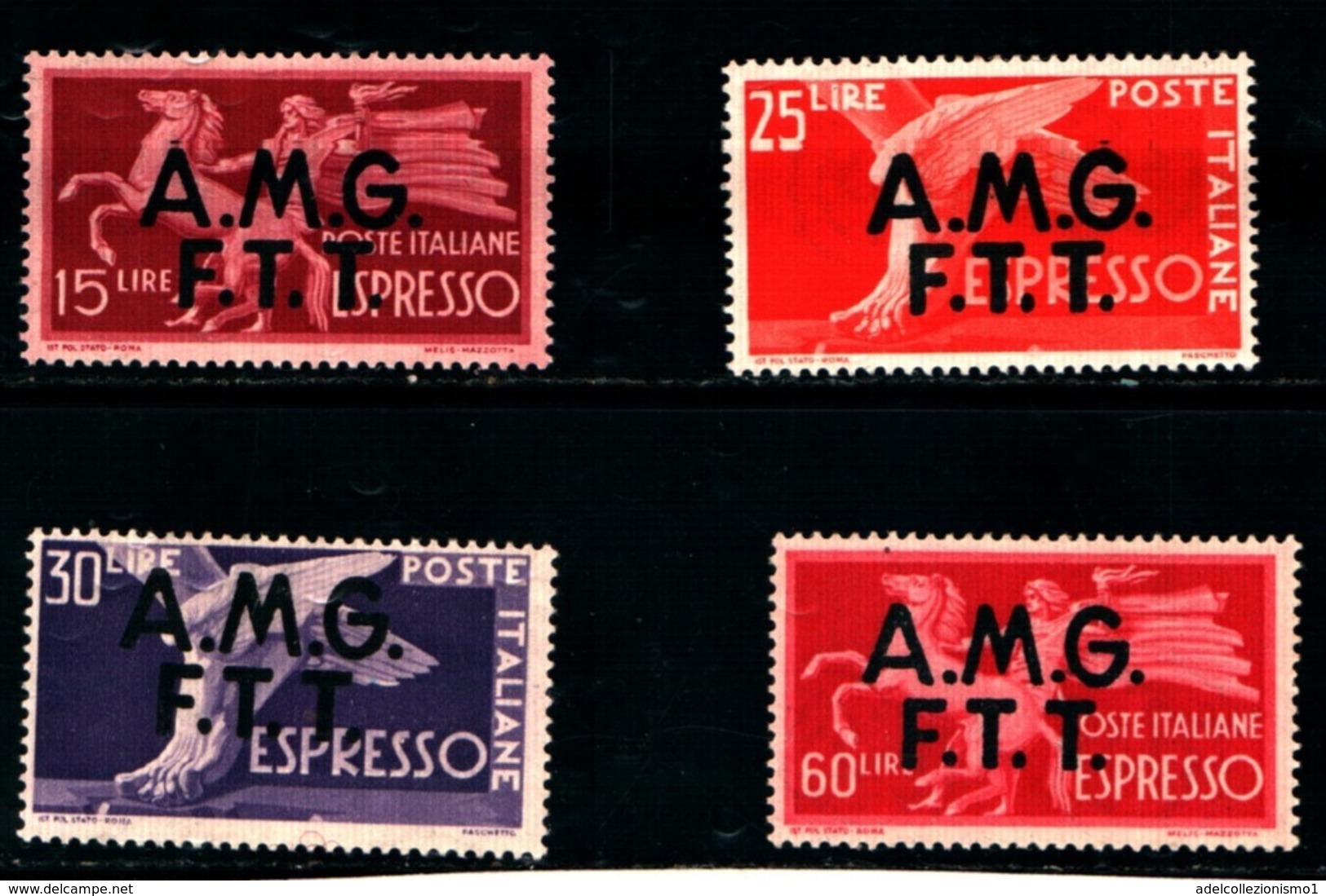 93438) ITALIA.- Trieste AMG-FTT-Democratica, Soprastampa Su Due Linee - ESPRESSI - 1947-MNH** - Express Mail