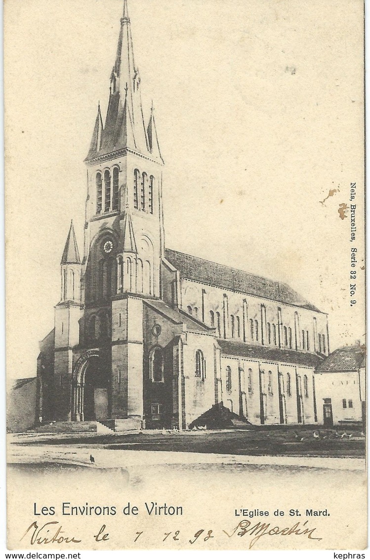 Les Environs De VIRTON - L'Eglise De ST. MARD - Nels Série 32 N° 9 - Cachet De La Poste 1903 - Virton