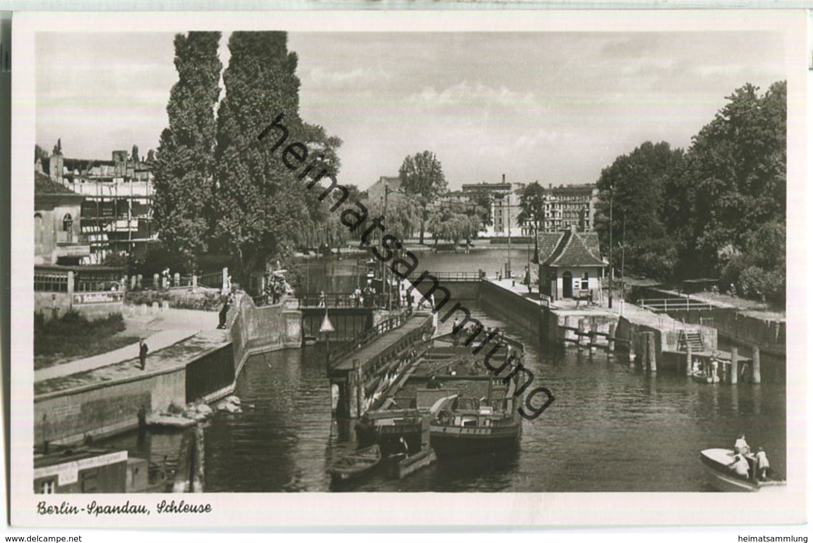 Berlin-Spandau - Schleuse - Foto-Ansichtskarte - Verlag Kunst Und Bild Berlin 50er Jahre - Spandau