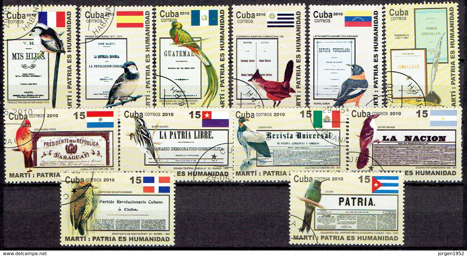 CUBA # FROM 2010 STAMPWORLD 5415-26 - Gebruikt