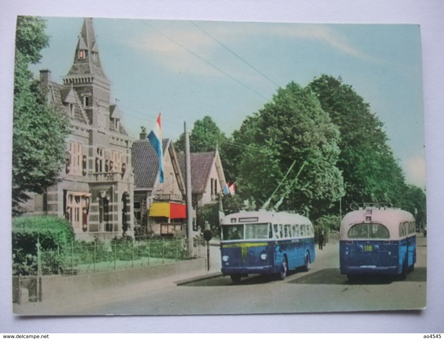 N50 Ansichtkaart Oosterbeek - Utrechtseweg Met Autobussen - 1970 - Oosterbeek