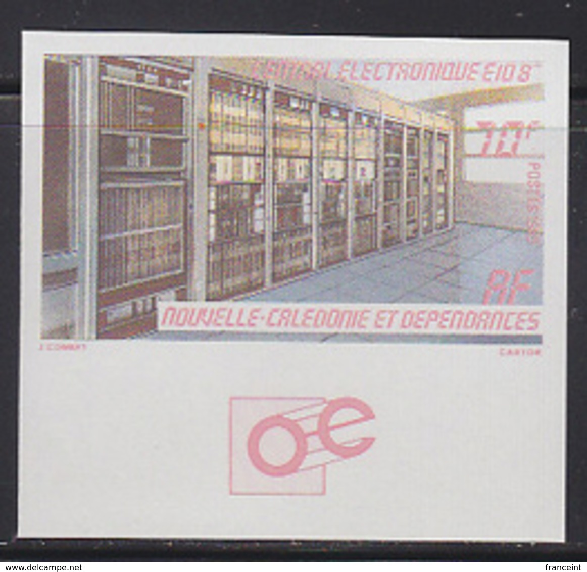 NEW CALEDONIA (1985) Telephone Switching Center. Imperforate. Scott No 525, Yvert No 502. - Non Dentelés, épreuves & Variétés