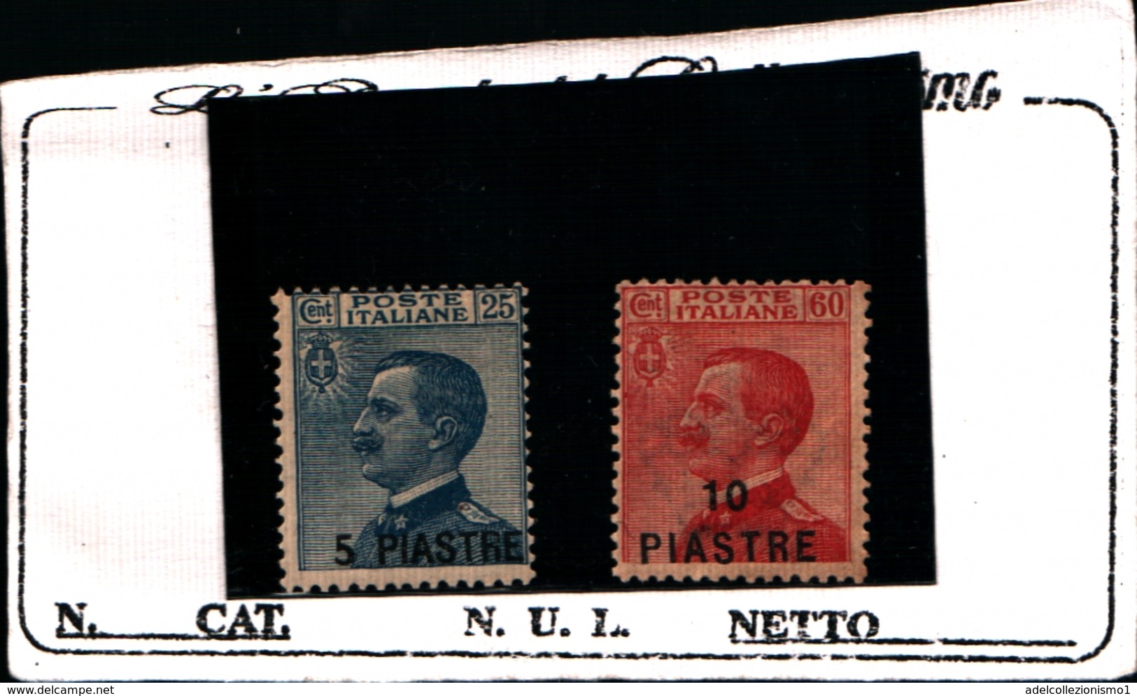 93650) ITALIA-.Emissioni Ordinarie Soprastampate In Moneta Turca - Novembre 1921-2  VALORI MLH* - Unclassified