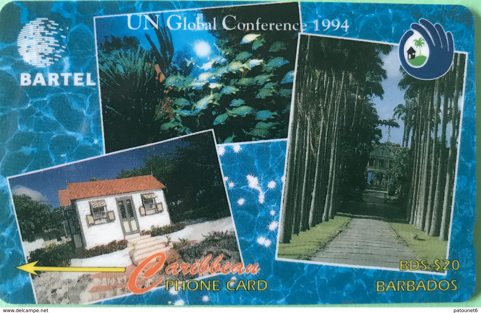 BARBADES  -  Phonecard  -  Cable § Wireless  -  UN Global Conference 1994  -  BD $ 20 - Barbades