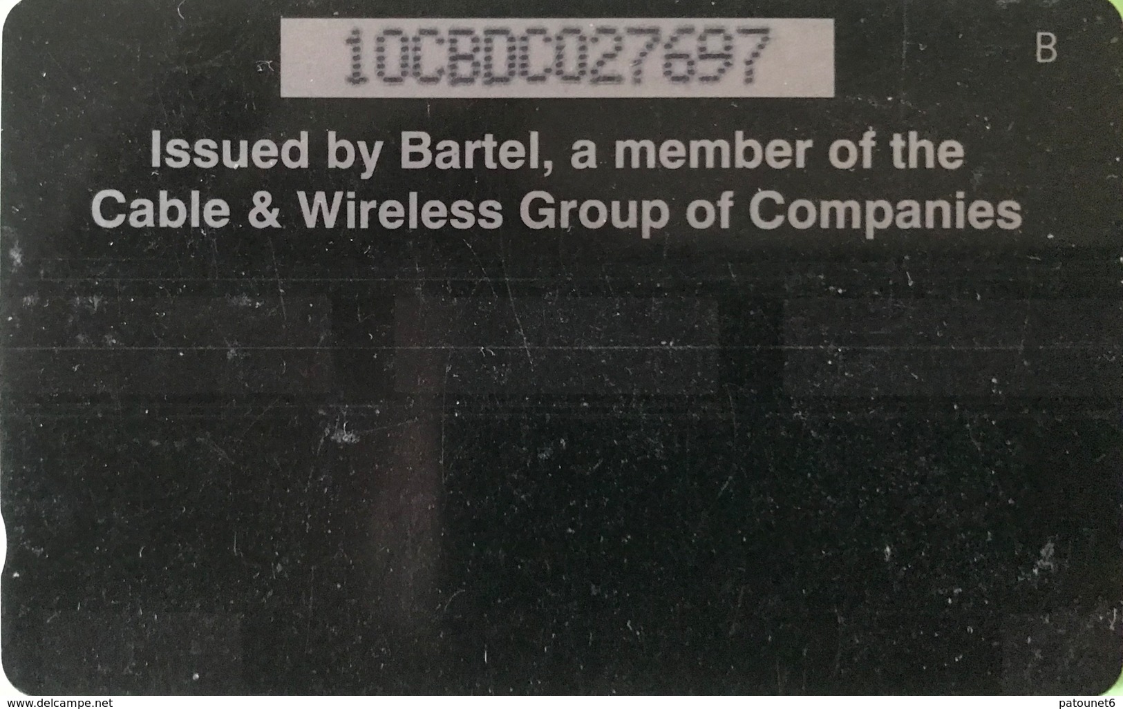 BARBADES  -  Prepaid  - Cable § Wireless -  Morgan Lewis Mill  -  B $ 40 - Barbades