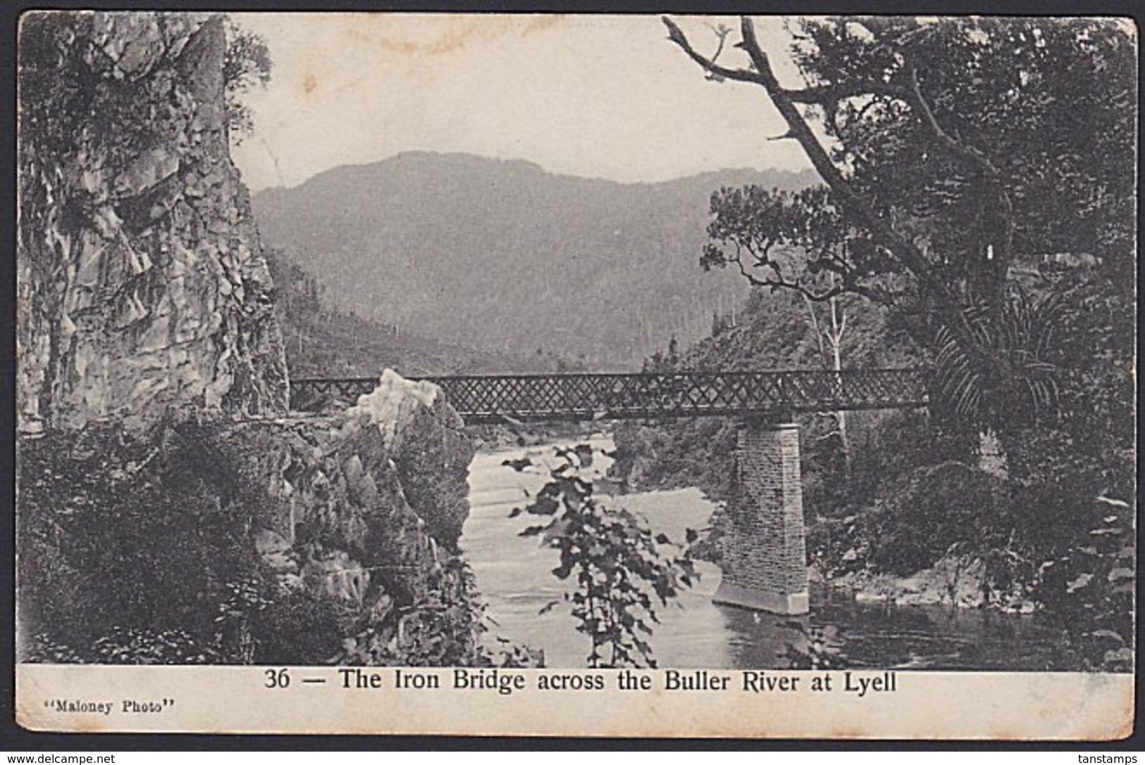 NEW ZEALAND POSTCARD RARE EARLY STATE COLLIERIES POSTMARK - Cartas & Documentos