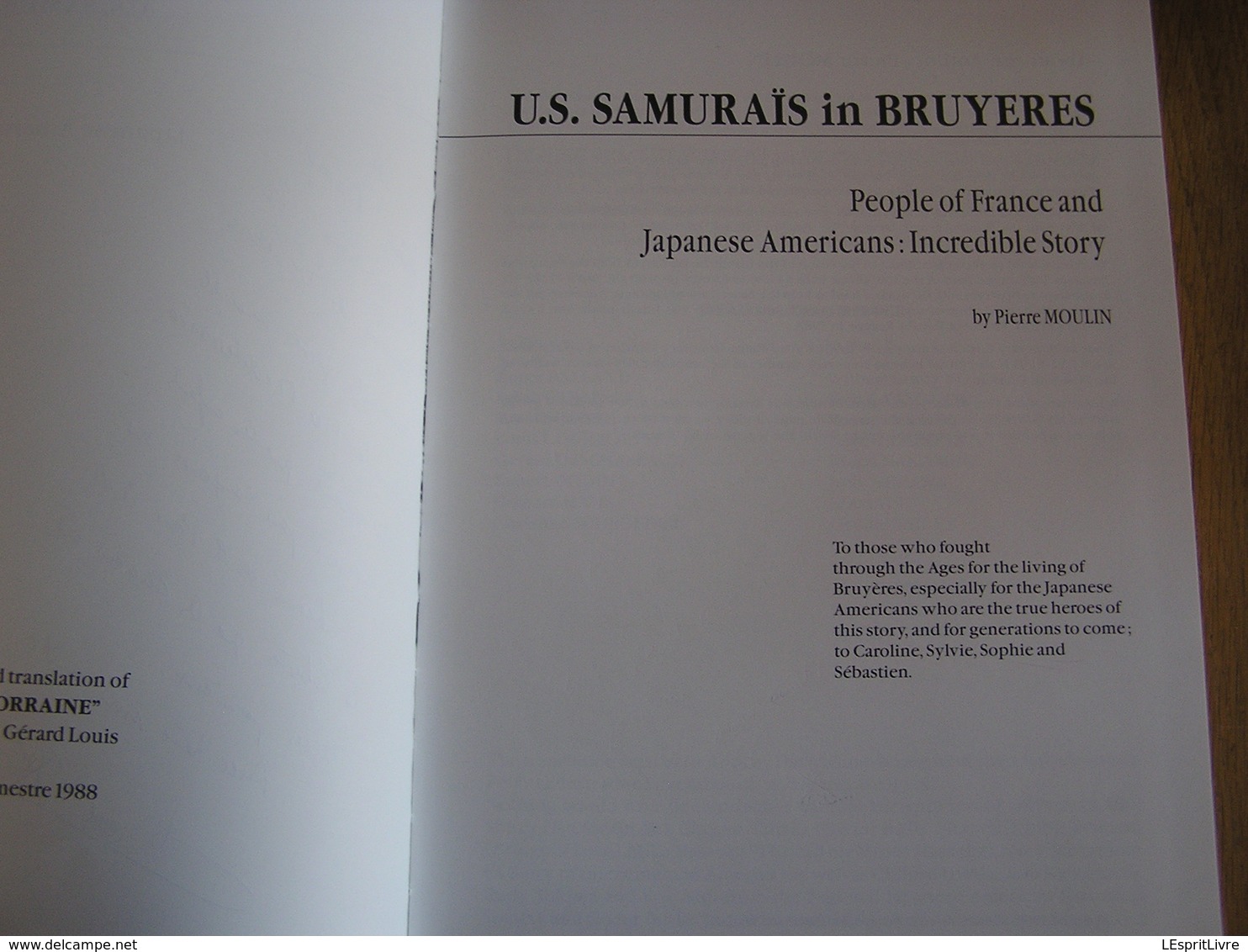 US SAMURAÏS IN BRUYERES Guerre 40 45 WW 2 Japanese Americans Soldiers Bruyères En Vosges France Battle Bataille US Army - Oorlogen-deelname VS