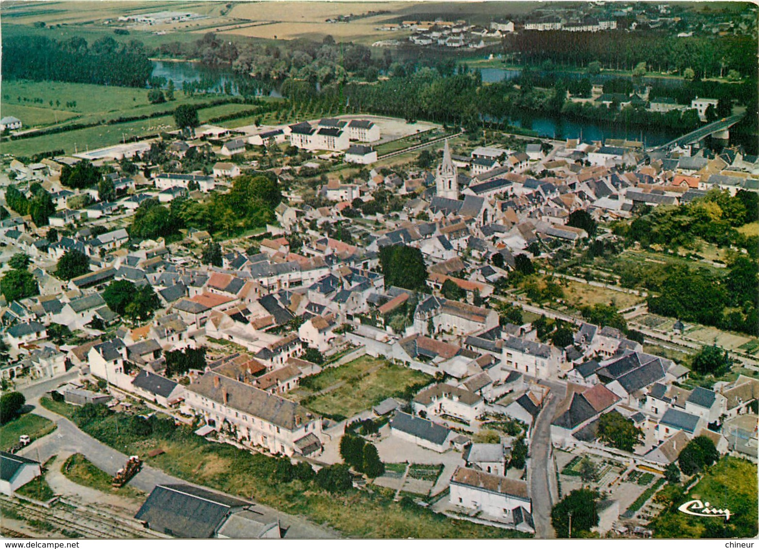 L'ILE BOUCHARD VUE GENERALE AERIENNE - L'Île-Bouchard