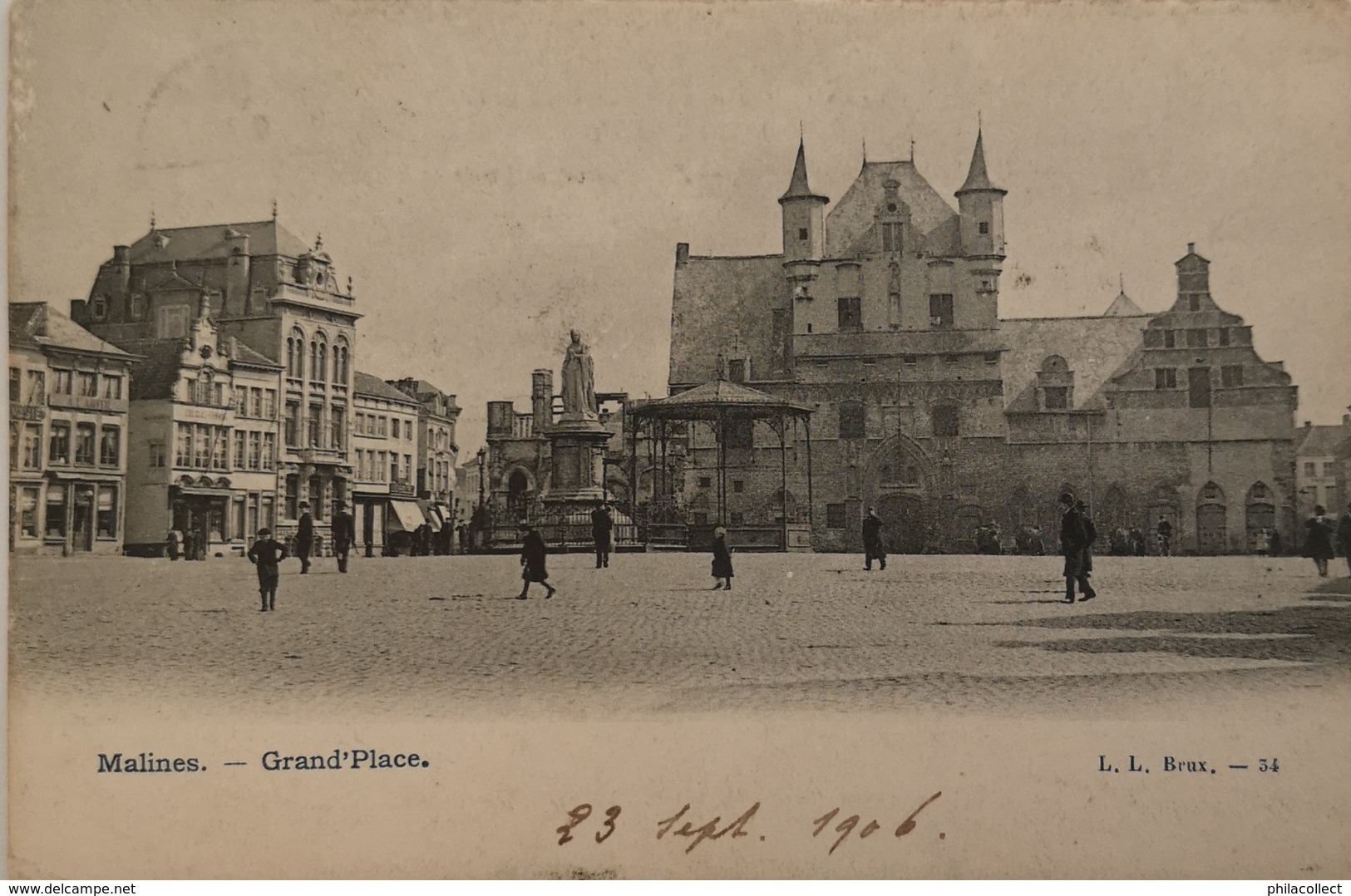 Mechelen - Malines // Grand Place ( Niet Standaard) 1905  Ed. L. L. 34? - Mechelen