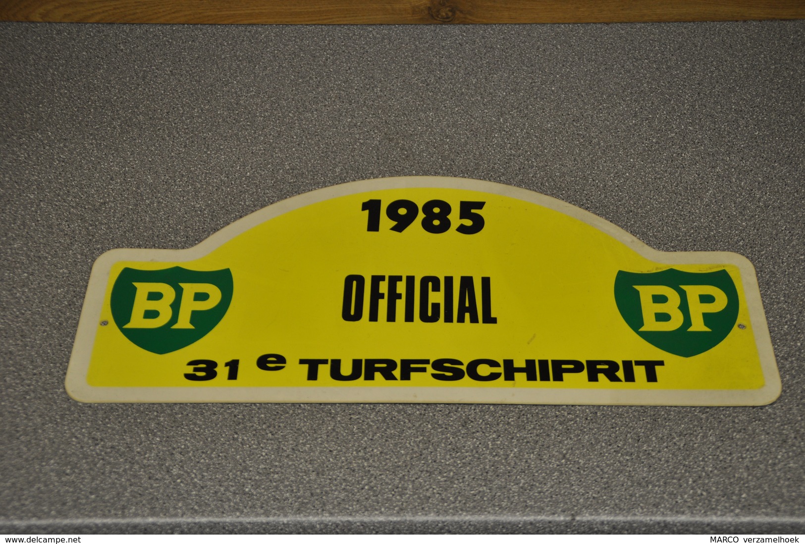 Rally Plaat-rallye Plaque Plastic: 31e Turfschiprit Breda 1985 OFFICIAL BP - Rallyeschilder