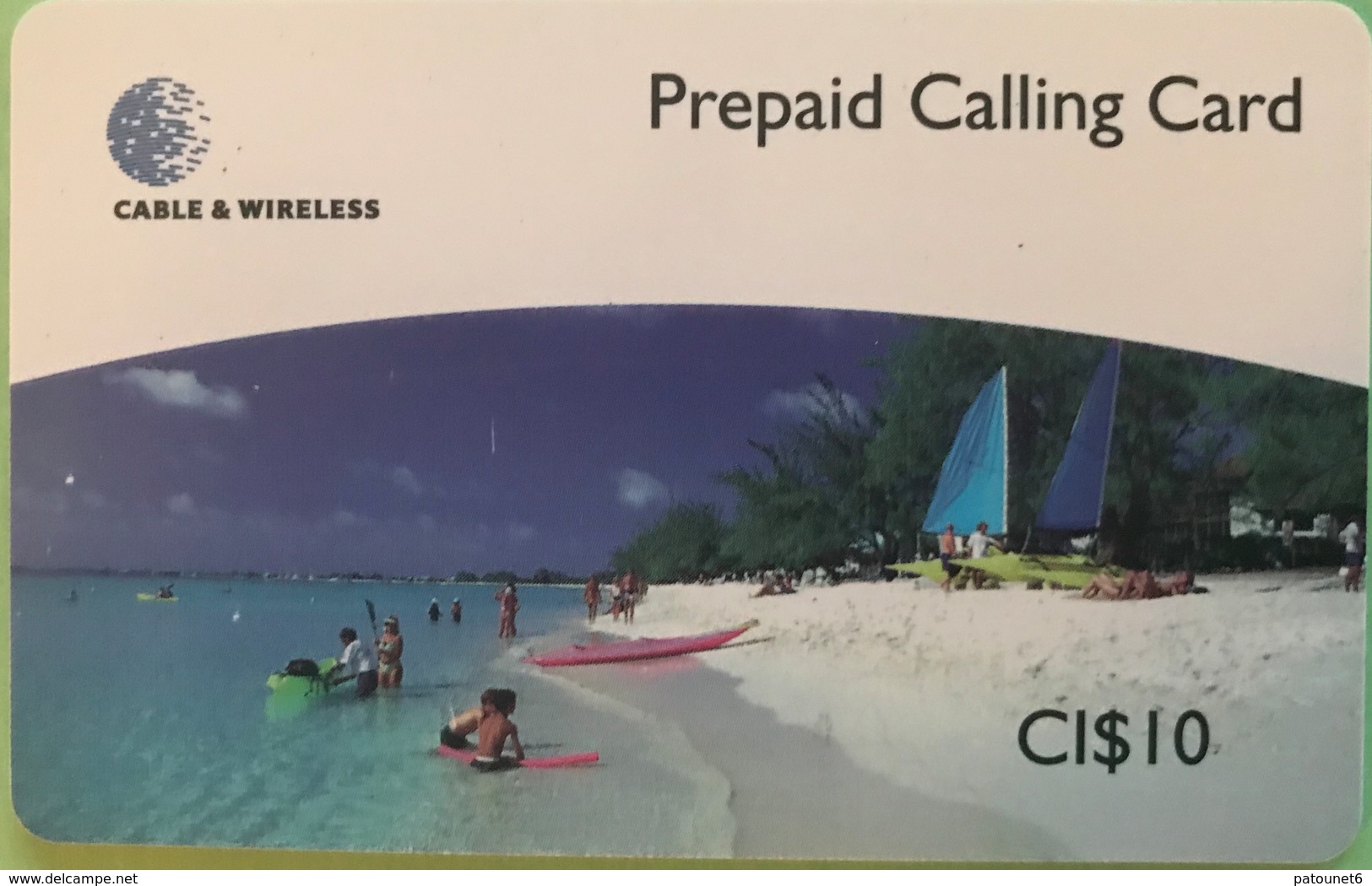 ILES CAYMAN  -  Phonecard  -  Cabble & Wirelees  -   CI $ 10 - Kaimaninseln (Cayman I.)