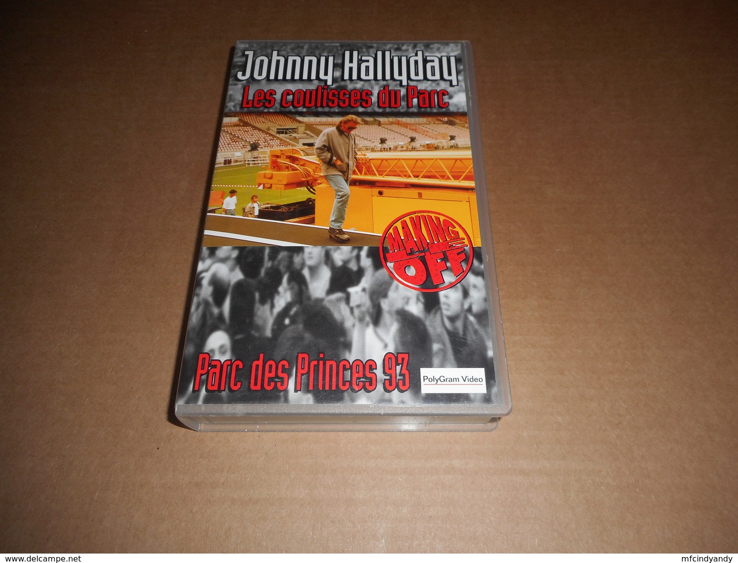 Cassette VHS - Johnny Hallyday - Les Coulisses Du Parc Des Princes 1993 - Konzerte & Musik