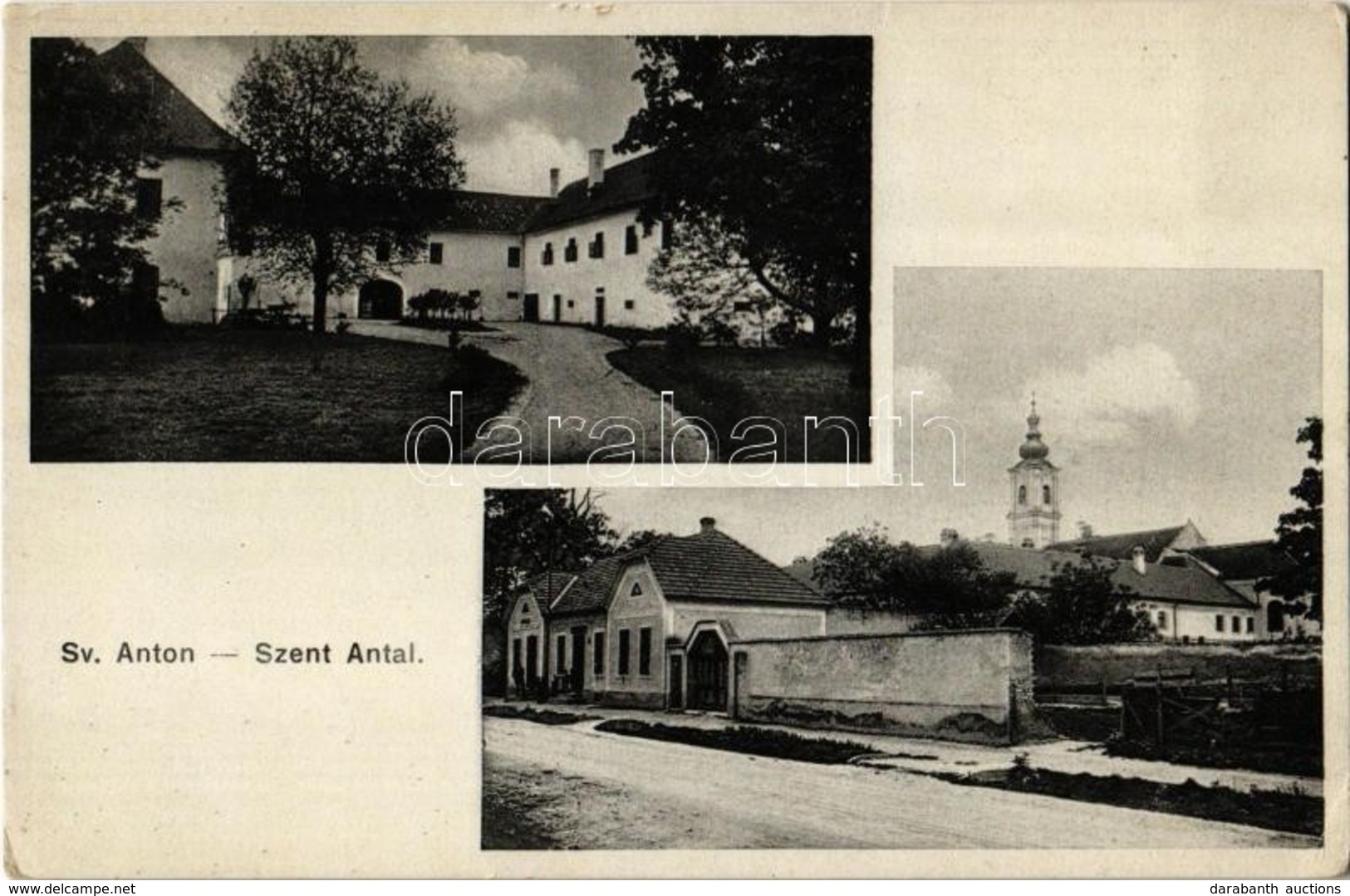 ** T2/T3 Szentantal, Svaty Anton, Sväty Anton; Kastély, Templom / Castle, Church (EK) - Unclassified