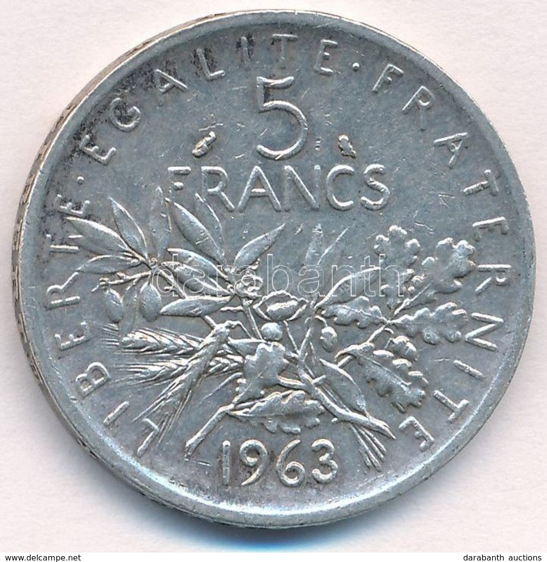 Franciaország 1963. 5Fr Ag T:2  France 1963. 5 Francs Ag C:XF - Unclassified