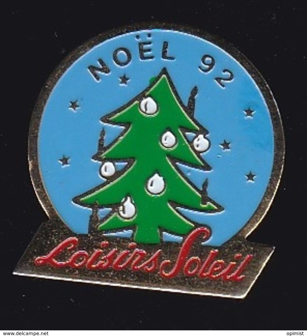 63676-Pin's.Loisirs Soleil.Noel 92.sapin. - Noël