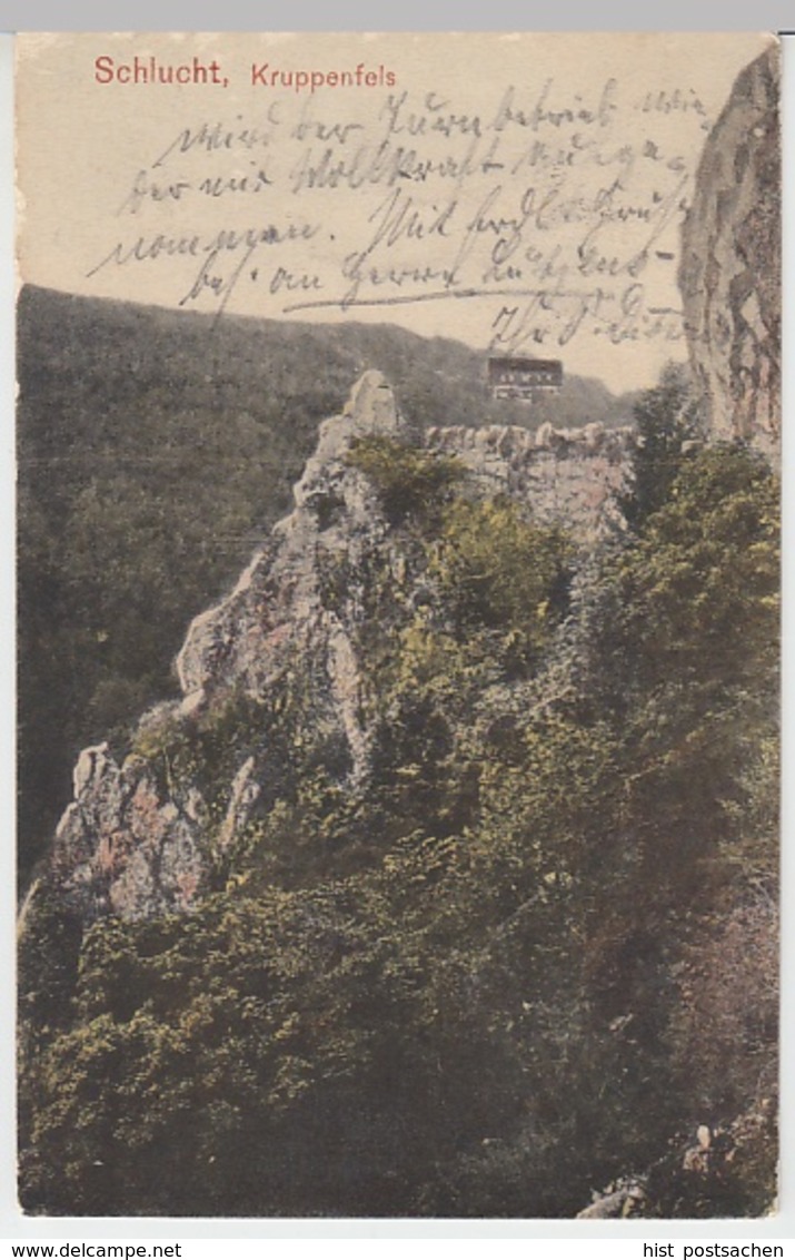 (19942) AK Schlucht, Kruppenfels, Vogesen 1910 - Lothringen