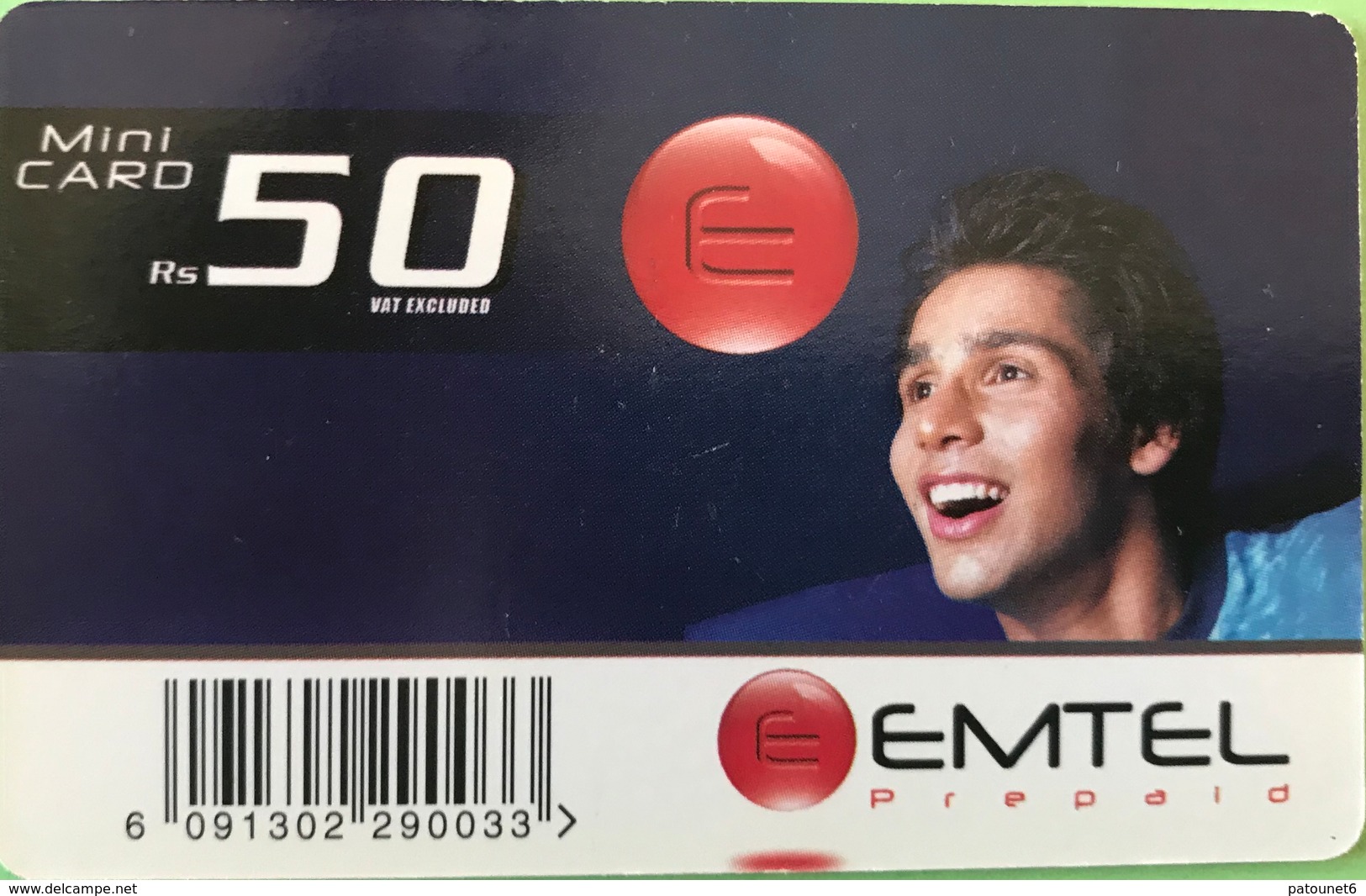 MAURICE  -  Prepaid  -  Emtel  -   Rs 50 - Mauritius