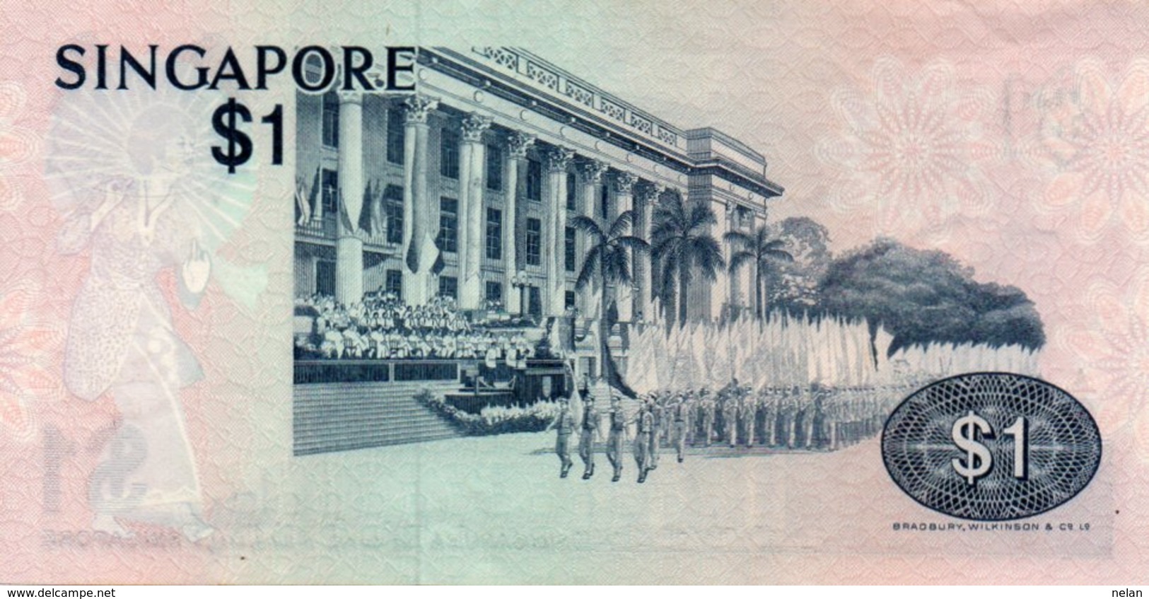 SINGAPORE 1 DOLLAR 1976 P-9   AUNC  SERIE A/40  016090 - Singapour