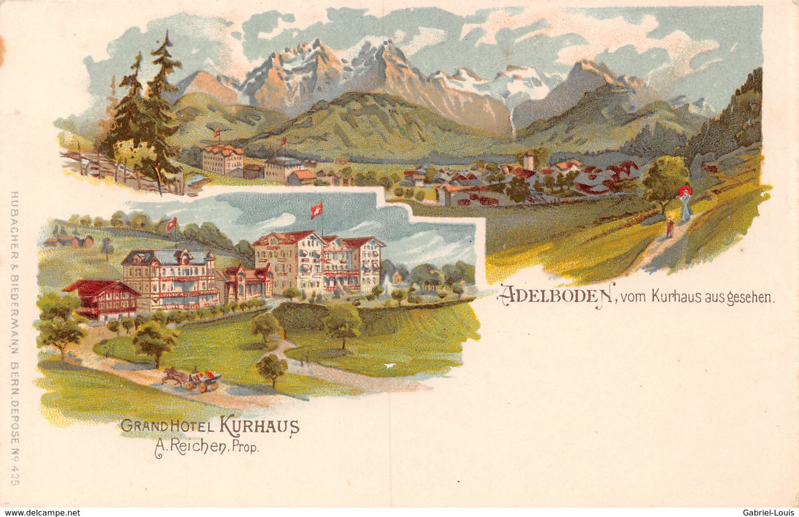 Grand Hotel Kurhaus Adelboden Von Kurhaus Aus Gesehen A. Reichen Prop. - Adelboden