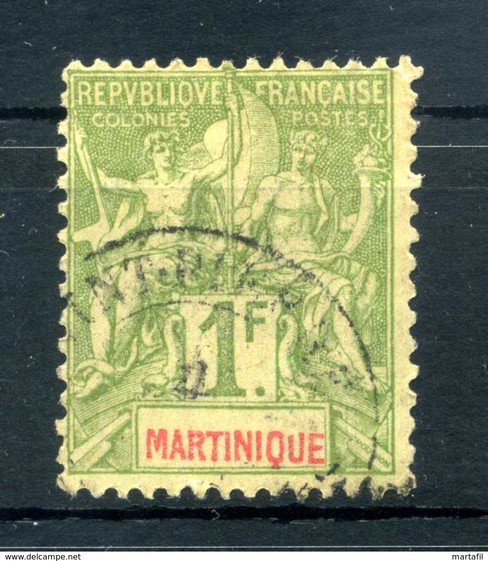 1892 MARTINICA Martinique N.43 USATO - Oblitérés