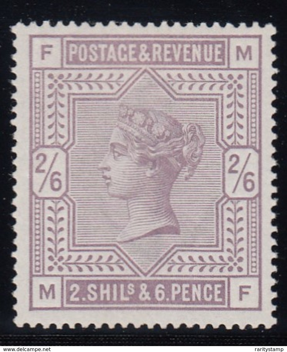 GRAN BRETAGNA 1883  SG 178 2/6d   LILAC  VERY FINE MM FULL PERF  PALE SHADE - Unused Stamps