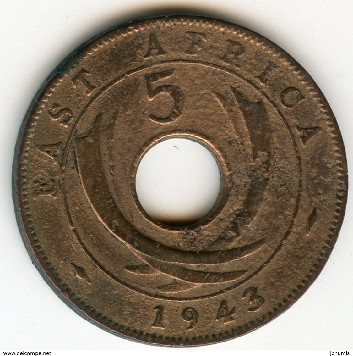 Afrique Orientale Britanique East Africa 5 Cents 1943 SA KM 25.2 - Colonie Britannique