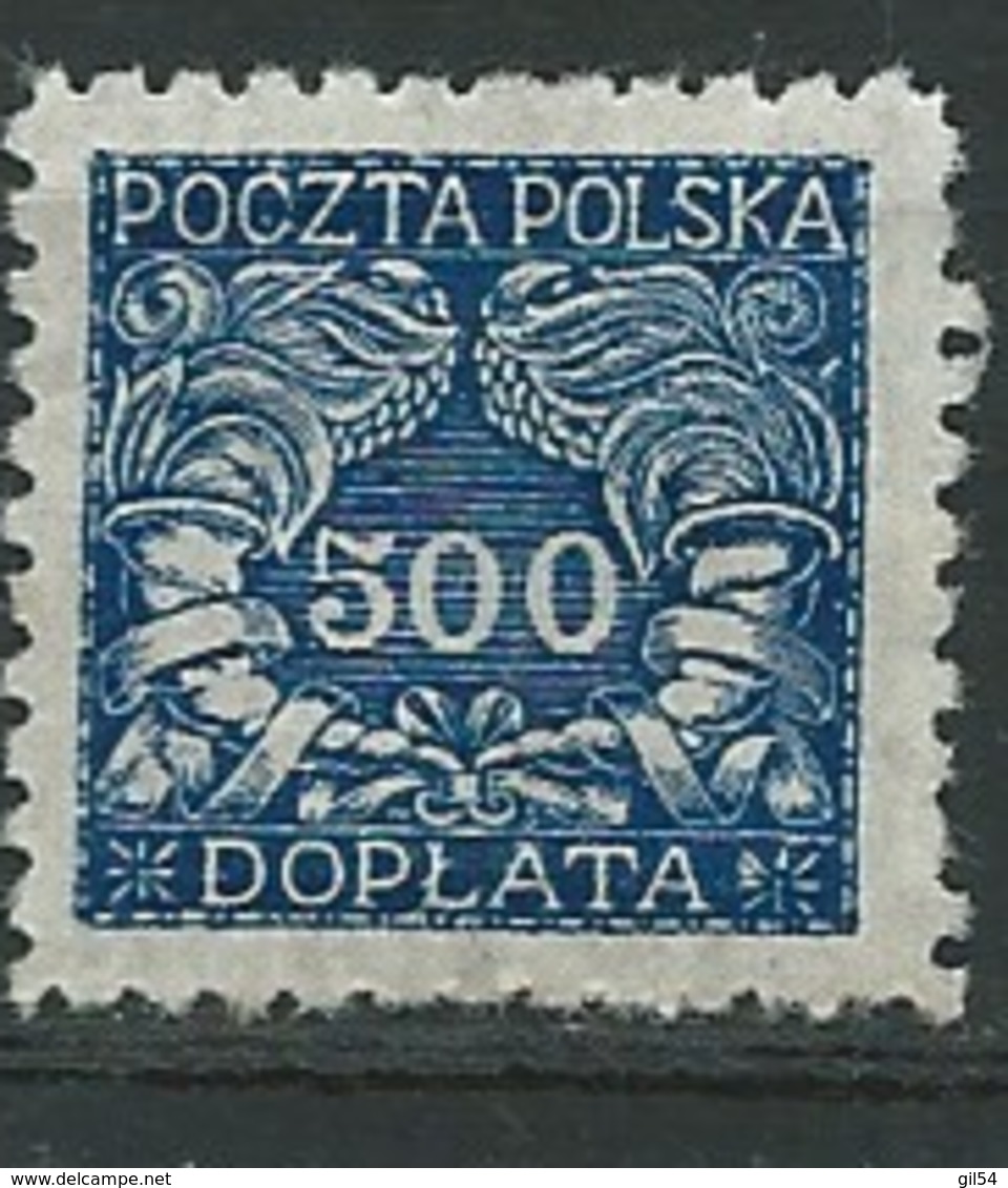 Pologne    Taxe    Yvert N°   31 (*)  -   Aab 27218 - Taxe