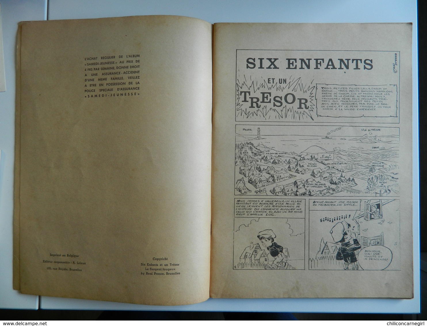 Six Enfants Et Un Trésor - Sergent Fougeux - Samedi Jeunesse N° 69 - Juillet 1963 - Editeur A. LELEUX - Samedi Jeunesse