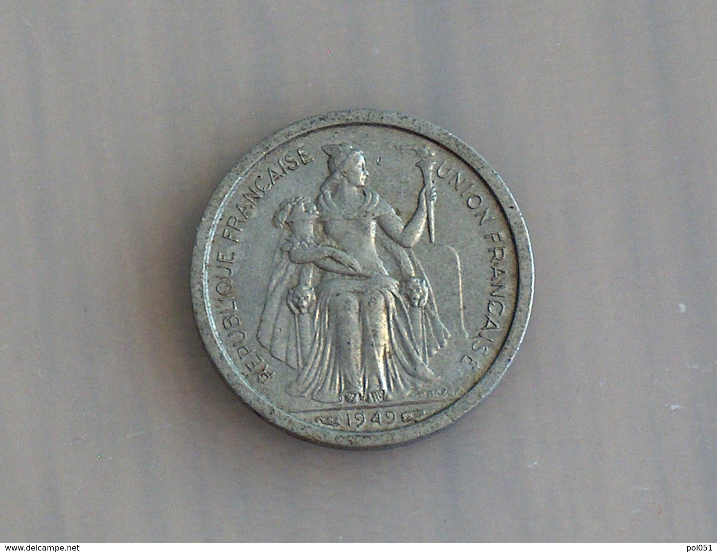 Etablissements Français De L'Océanie 1 Franc 1949 - Other - Oceania