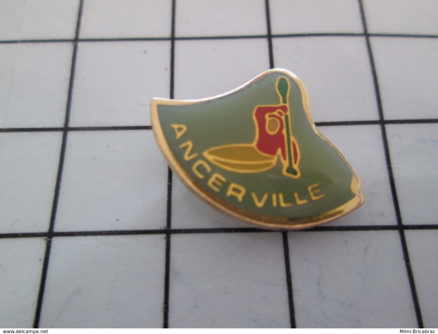 420 Pin's Pins / Beau Et Rare / THEME : SPORTS / CANOE KAYAK CLUB ANCERVILLE - Canoeing, Kayak