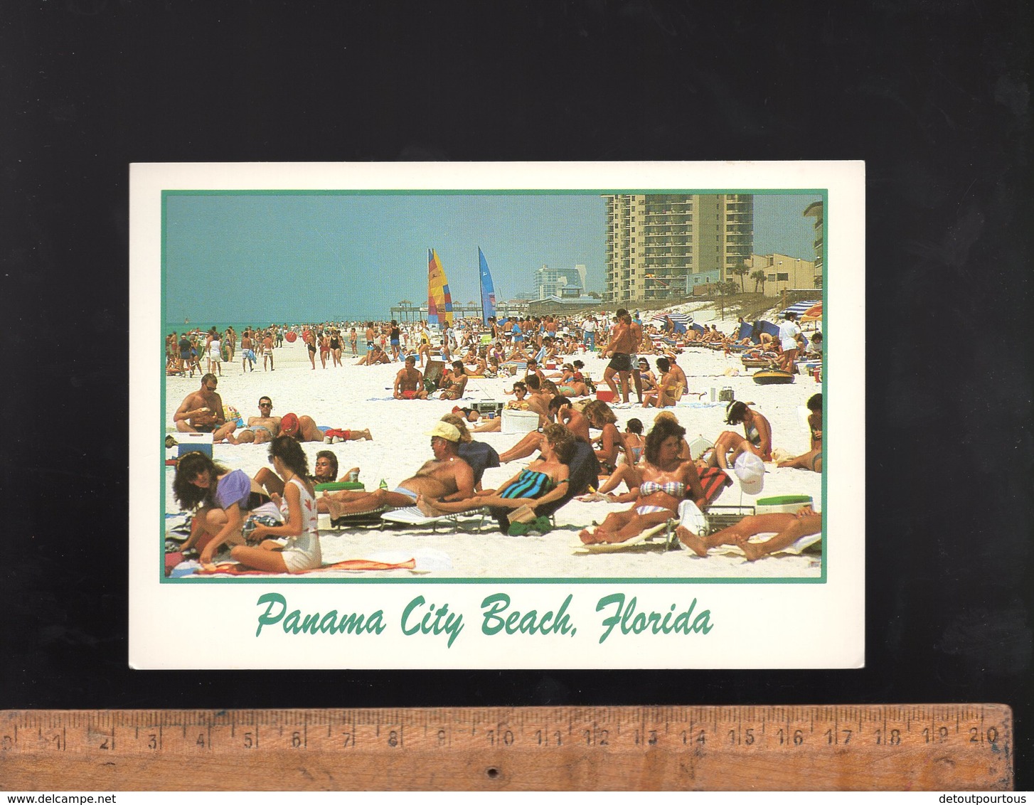 Panama City Florida USA : X2 Postcards Beach - Panama City