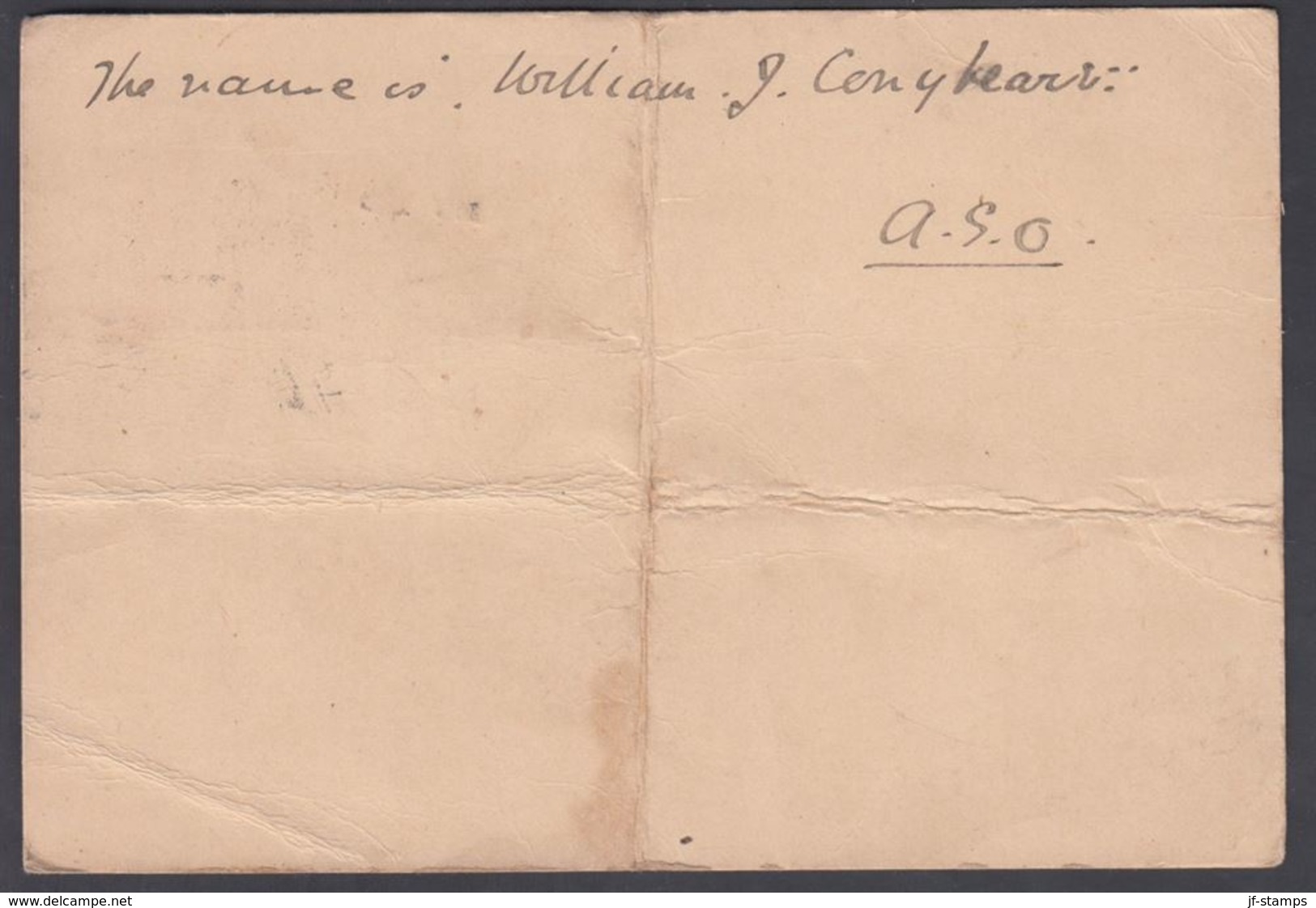 1896. QUEENSLAND AUSTRALIA  ONE PENNY POST CARD VICTORIA. MY 25 96.  () - JF321615 - Brieven En Documenten