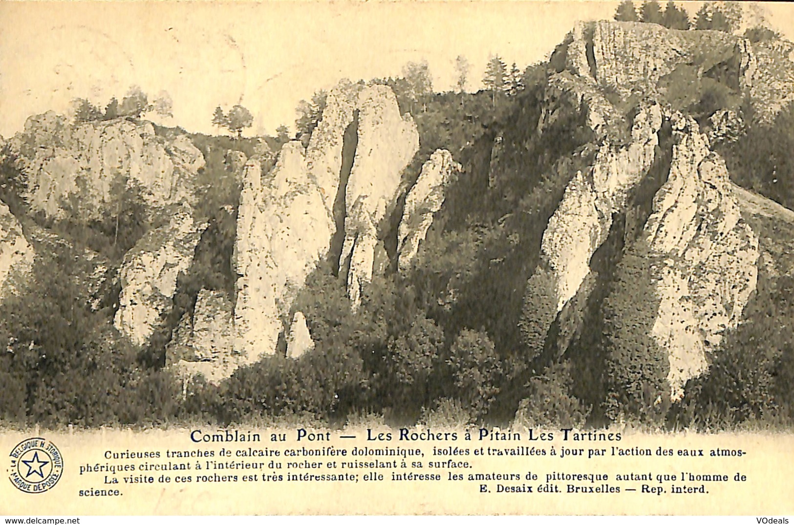 025 530 - CPA - Belgique - Comblain-au-Pont - Rochers à Pitain - Comblain-au-Pont