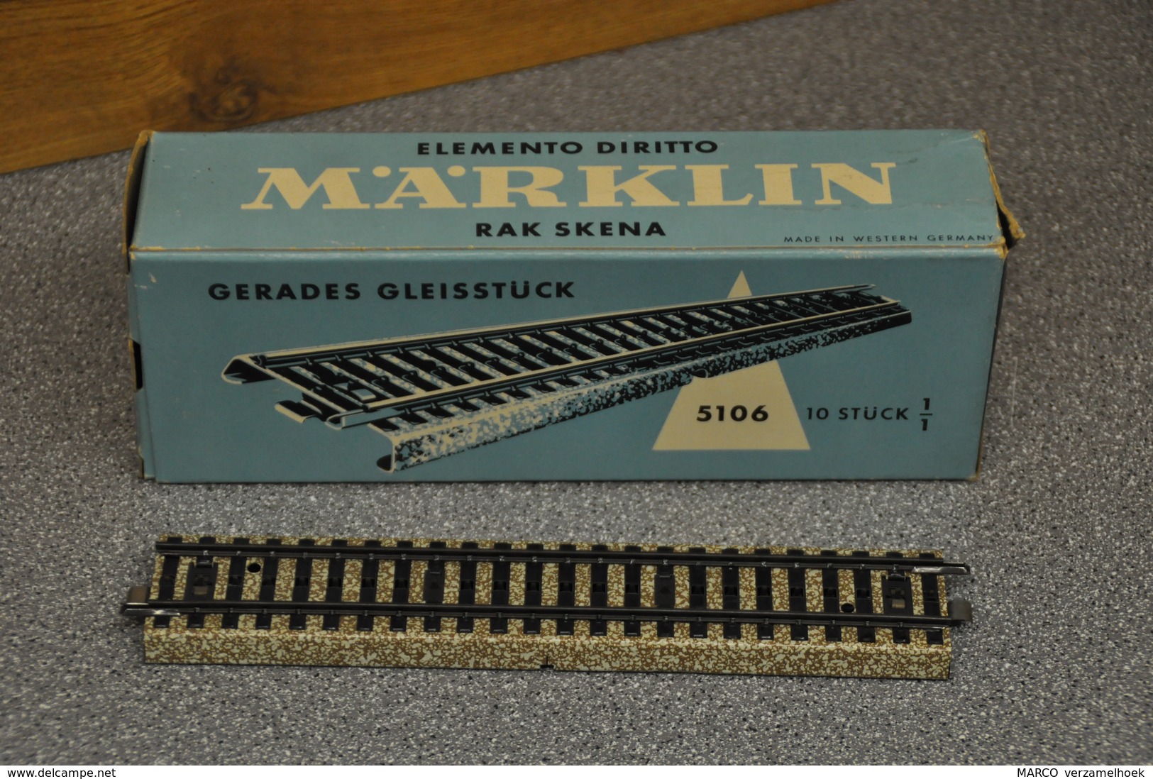 Märklin Rails 5106 10x Rails-gleisstuck En Orginele Verpakking - Rails