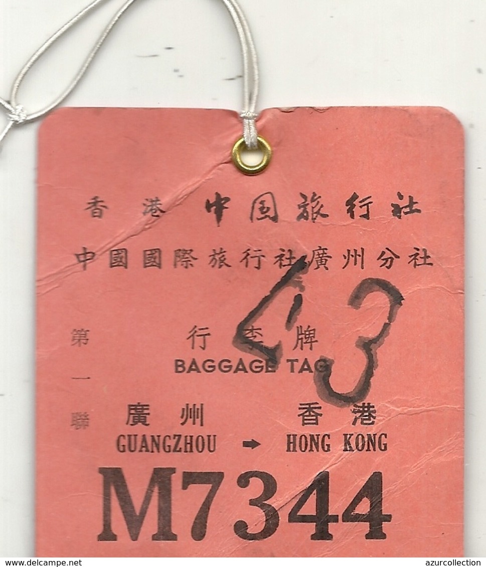 GUANGZHOU A HONG KONG - Baggage Labels & Tags