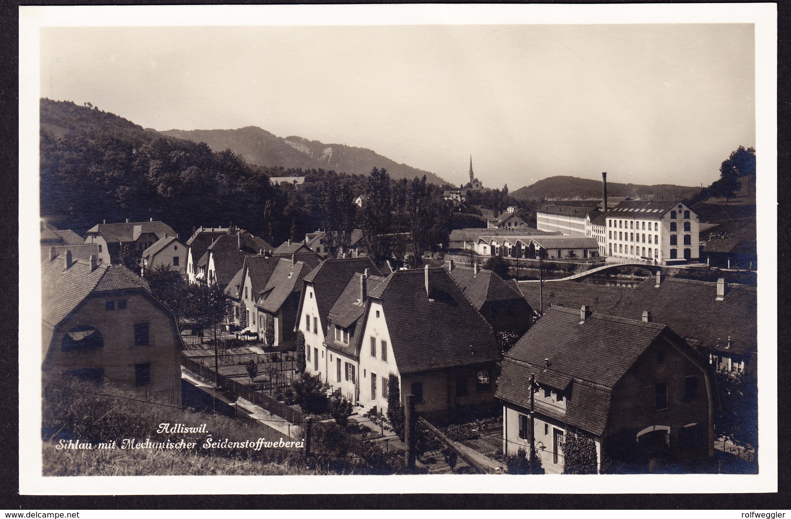 Um 1910, Ungelaufene Karte Aus Adliswil. Sihlau Und Mechanische Seidenstoffweberei - Adliswil