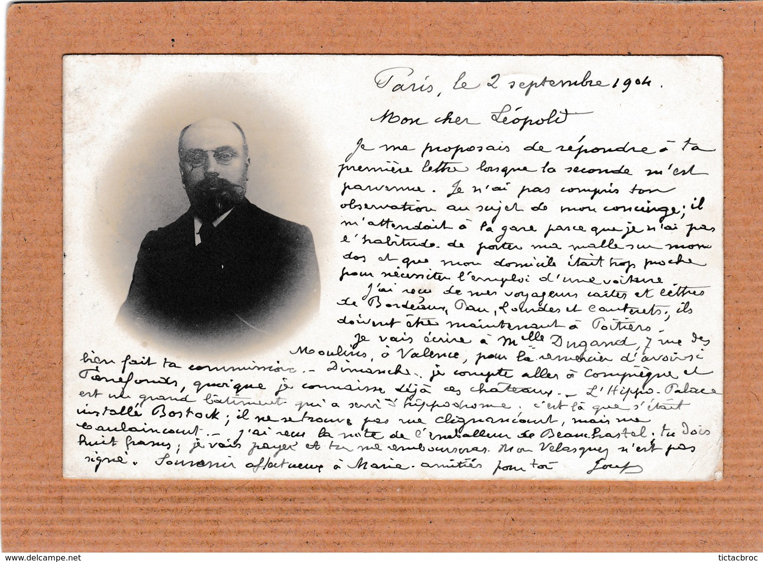 CPA 85 Correspondance Docteur Letenneur Talmont Précurseur 1904 Carte Photo Nuage Portrait - Talmont Saint Hilaire