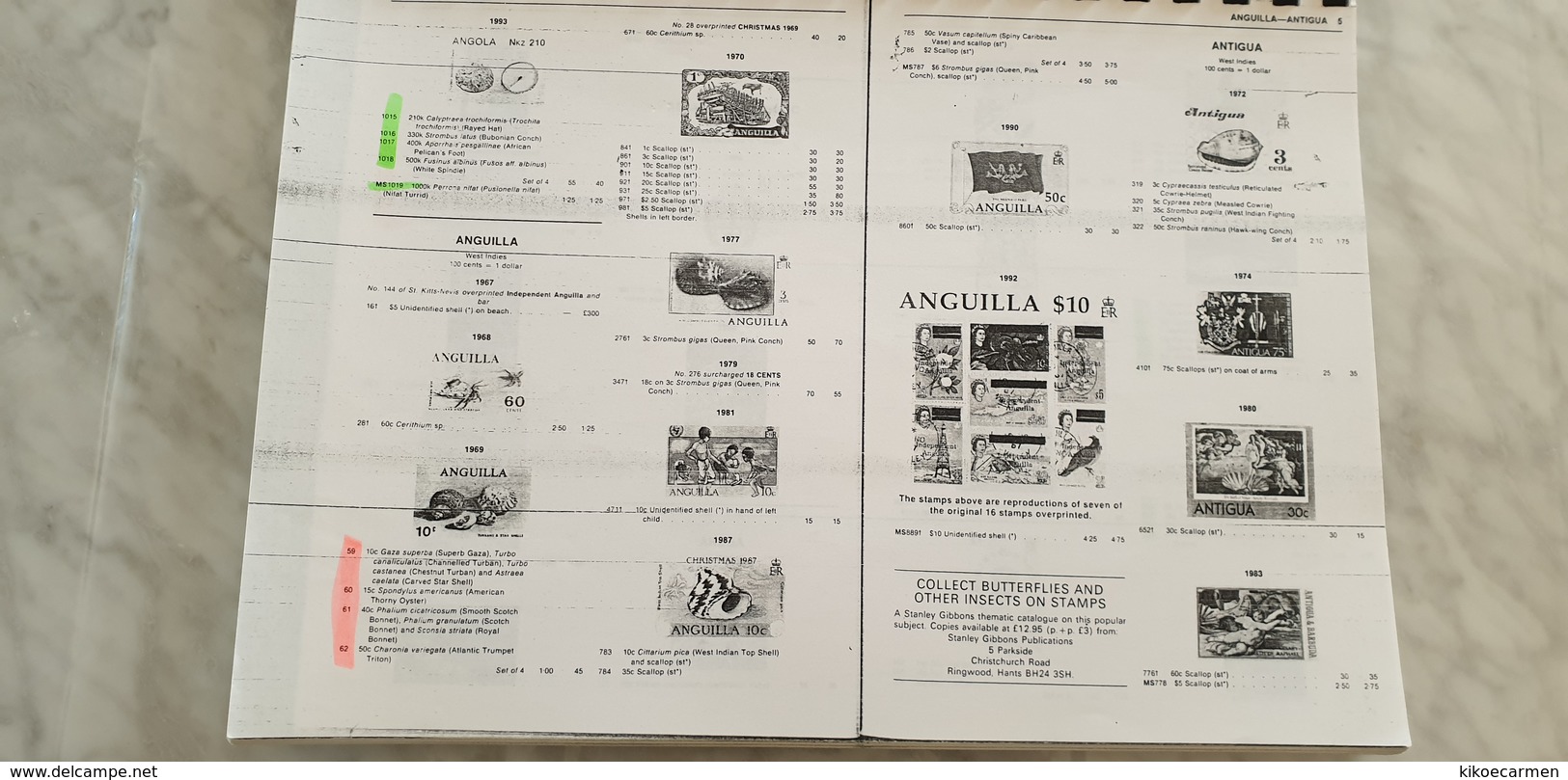 SHELL Stanley GIBBONS Collect Shells On Stamps Catalogue In Black And White, 1st Edition, PHOTOCOPIES Thematic Topical - Motivkataloge