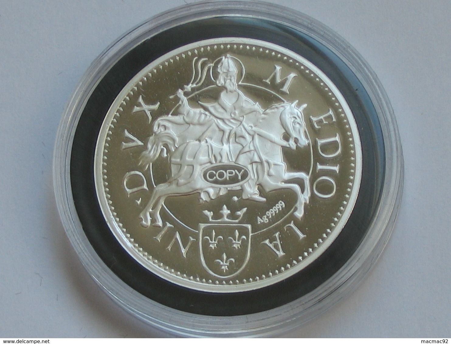 LOUIS XII - TESTON DE MILAN   -  Magnifique Reproduction En Argent   **** EN ACHAT IMMEDIAT **** - 1498-1515 Louis XII Le Père Du Peuple