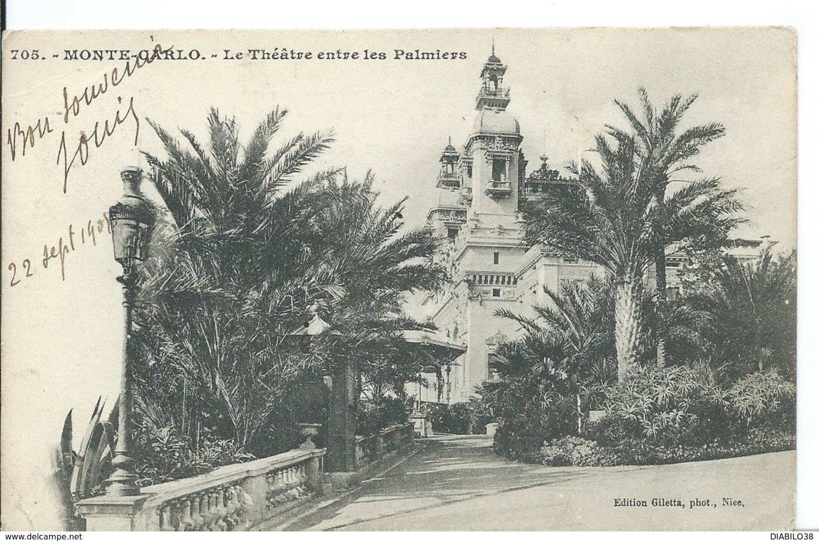 MONACO  ...LE THÉÂTRE ENTRE LES PALMIERS - Teatro De ópera