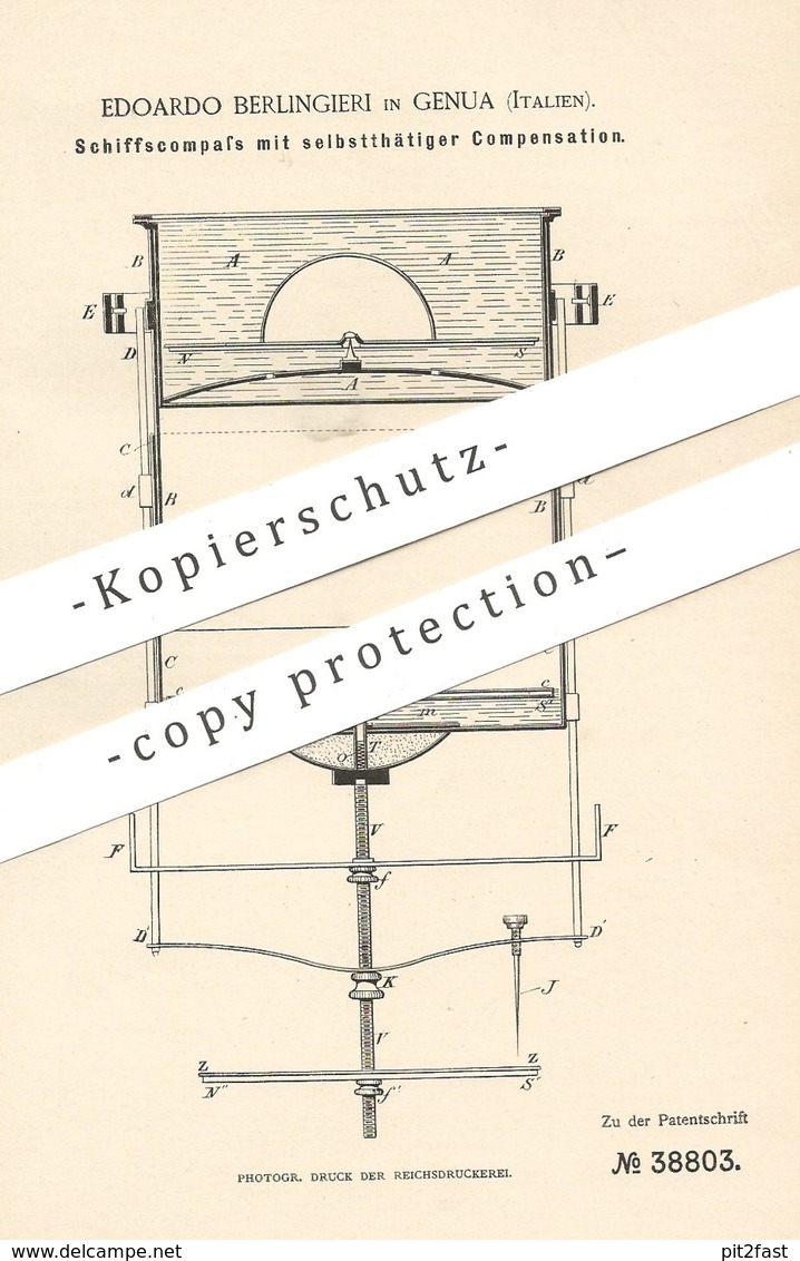 Historical Documents - original Patent - Edoardo Berlingieri