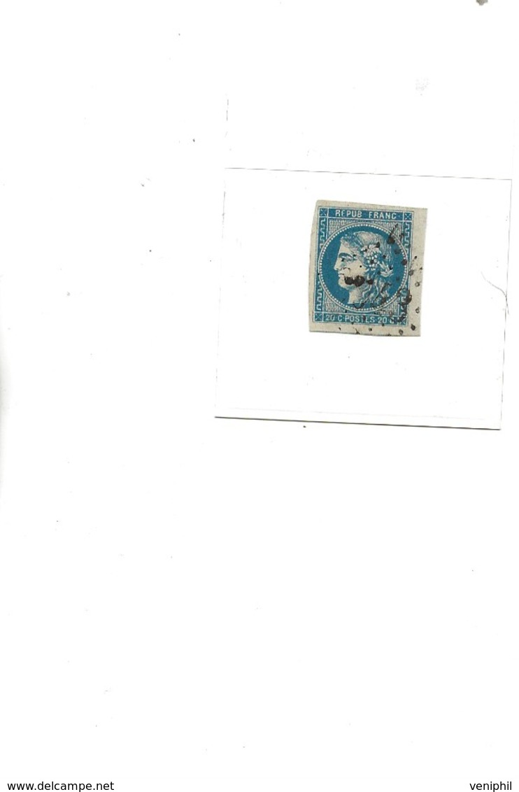 TIMBRE : EMISSION DE BORDEAUX N° 46 OBLITERE GRANDES MARGES -SUPERBE-1871 - 1870 Emission De Bordeaux