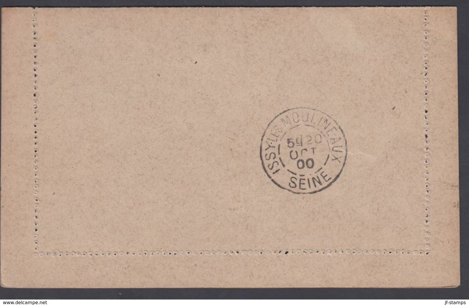1900. SAINT-PIERRE-MIQUELON. CARTE -LETTRE 15 C. Blue Cancelled ST. PIERRE-MIQUELON 7... () - JF321826 - Lettres & Documents