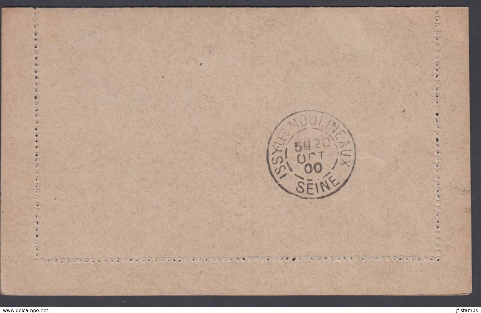 1900. SAINT-PIERRE-MIQUELON. CARTE -LETTRE 15 C. Blue Cancelled ST. PIERRE-MIQUELON 7... () - JF321826 - Cartas & Documentos