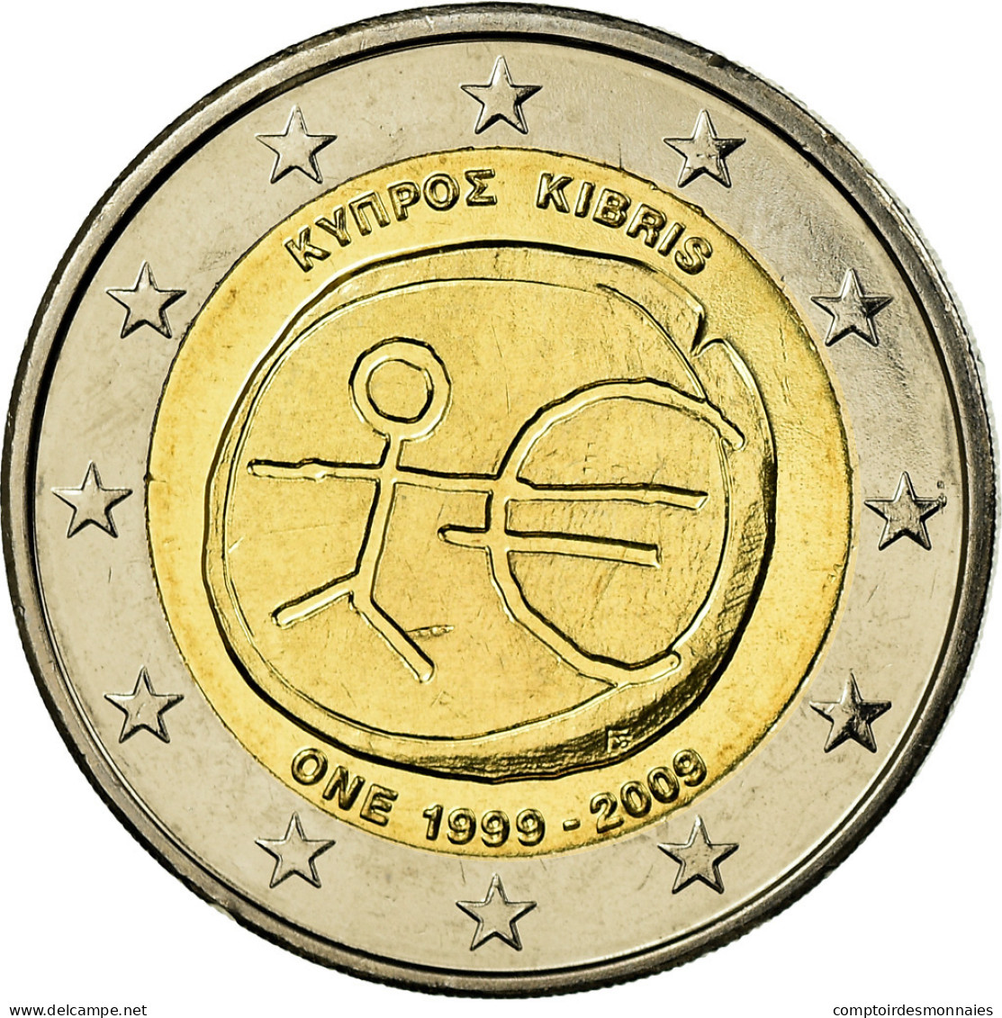 Chypre, 2 Euro, EMU, 2009, SPL, Bi-Metallic, KM:89 - Cyprus