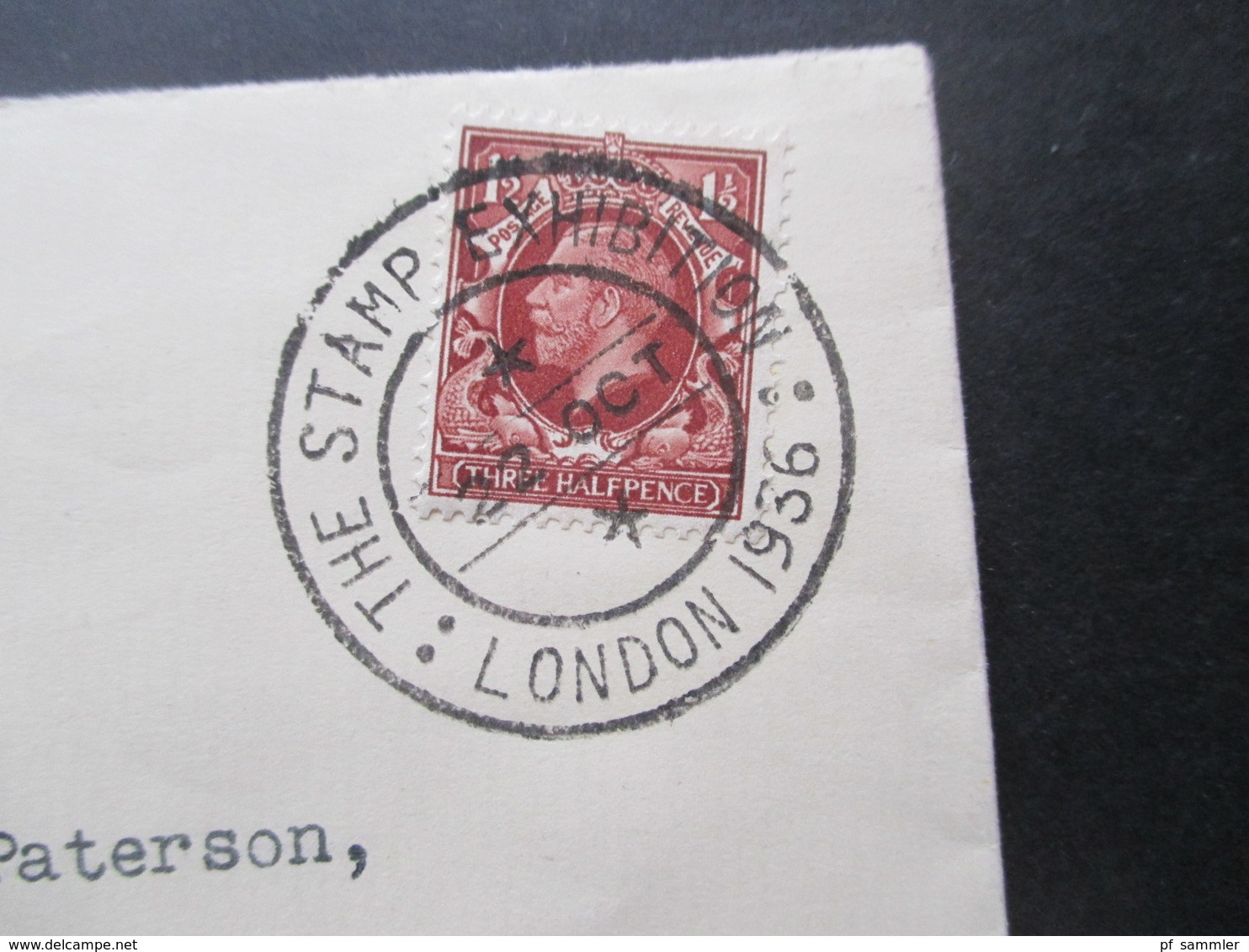 GB 1936 Sonderumschlag SST Stamp Exhibition London 1936 Dorland Hall Lower Regent Street Nach Cardiff Gesendet - Brieven En Documenten