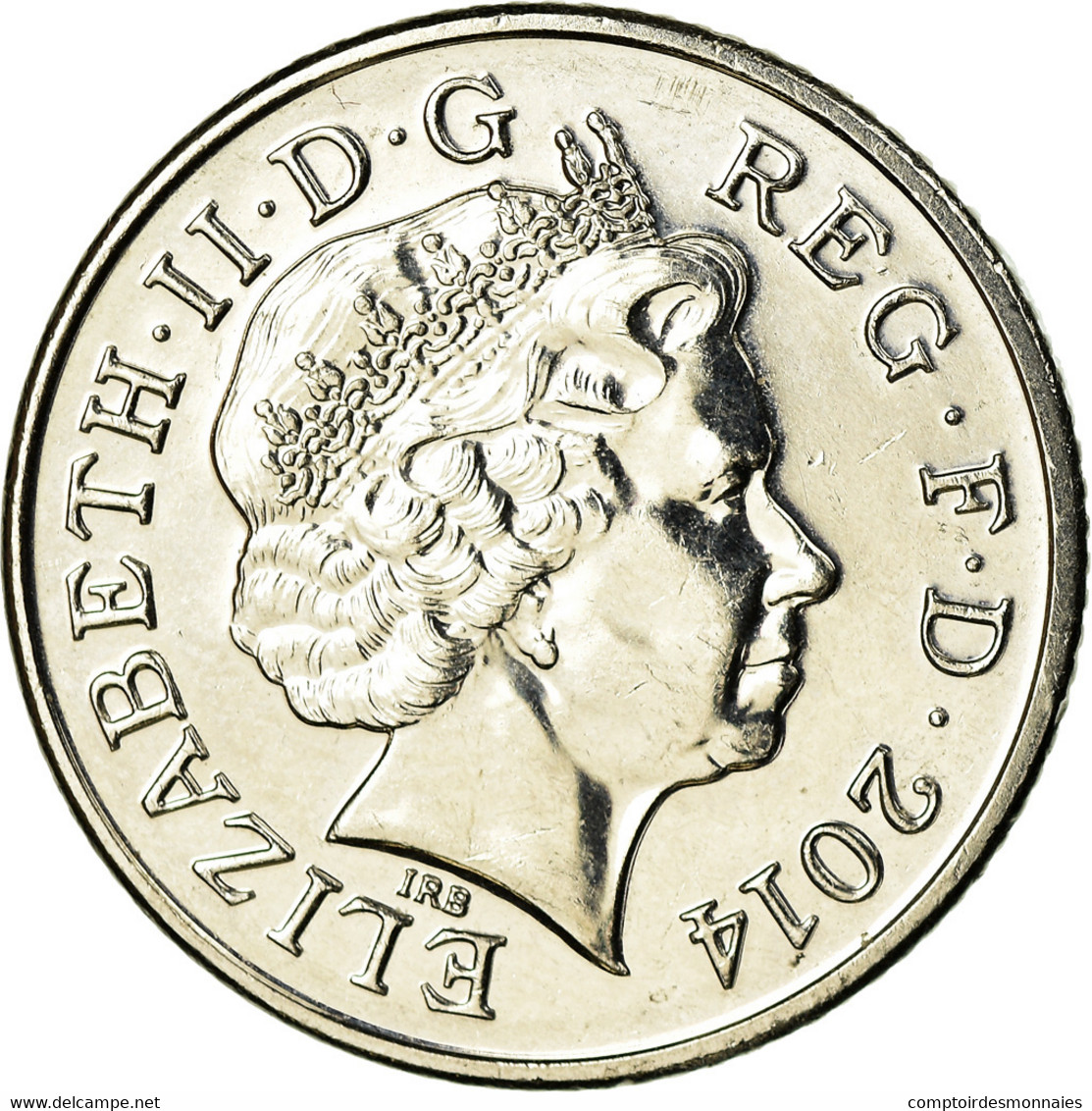 Monnaie, Grande-Bretagne, 10 Pence, 2014, TTB, Nickel Plated Steel - 10 Pence & 10 New Pence