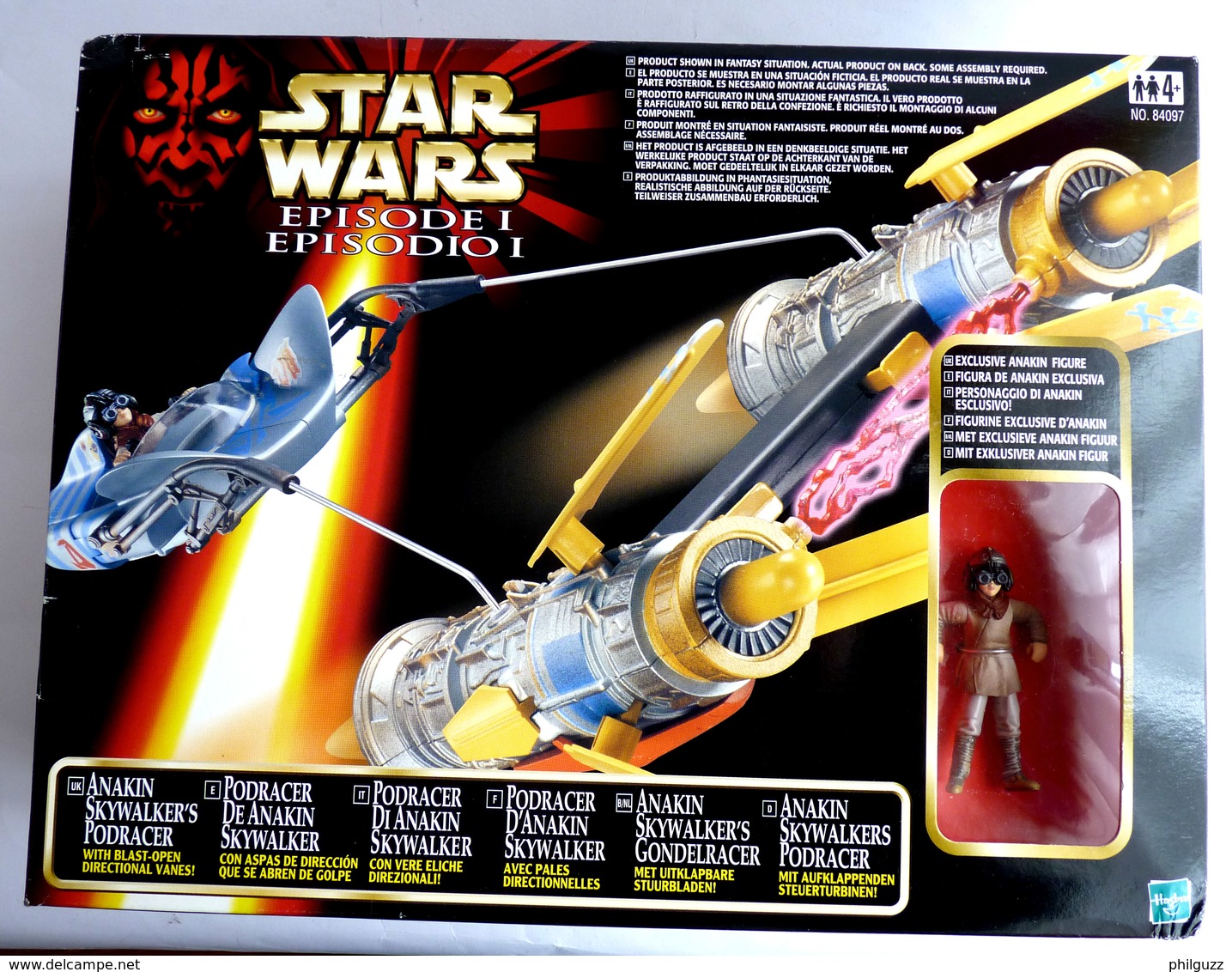 BOITE FIGURINE STAR WARS 1999 LA GUERRE DES ETOILES - VAISSEAU ANAKIN PODRACER - Episode I