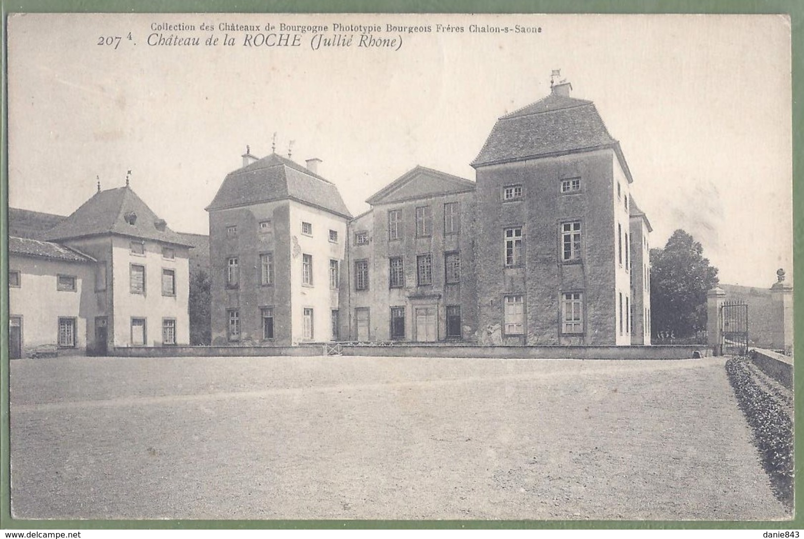 CPA Vue Rare - RHONE - JUILLIÉ - CHATEAU DE LA ROCHE - Bourgeois Frères / 207 - Cours-la-Ville