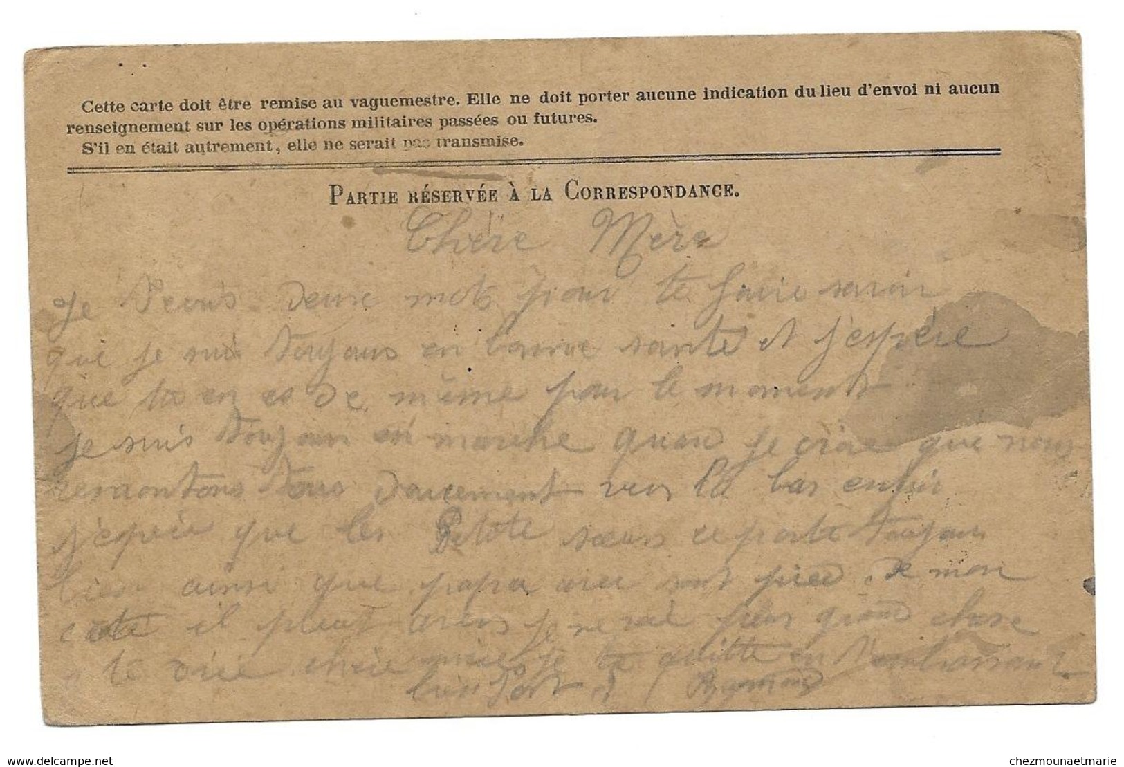 WWI PRIN RAYMOND AU 127 E TRESOR ET POSTES 151 POUR LE PORTEL - CPA CORRESPONDANCE MILITAIRE - Guerre 1914-18